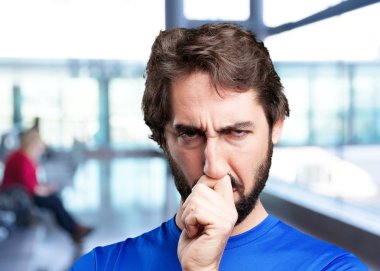 deli spor adam komik ifade ile