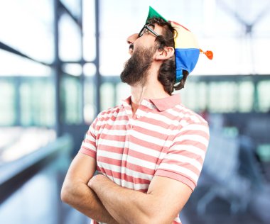 kızgın ifade ile çılgın adam