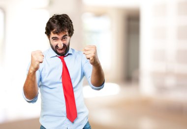 kızgın ifade ile çılgın adam