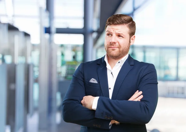 Young businessman with happy expression — Stock Photo, Image