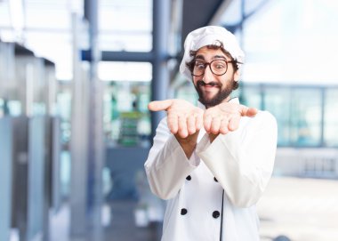 mutlu ifade ile deli Şef