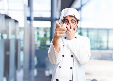 mutlu ifade ile deli Şef