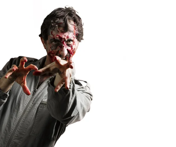 Portrét muže zombie — Stock fotografie