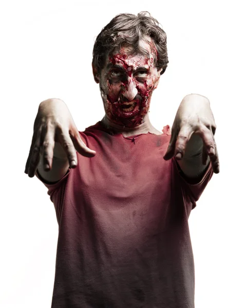 Zombie man portret — Stockfoto
