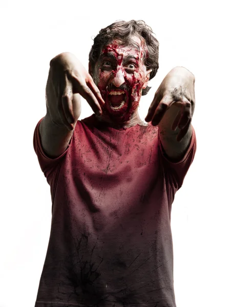 Ritratto uomo zombie — Foto Stock