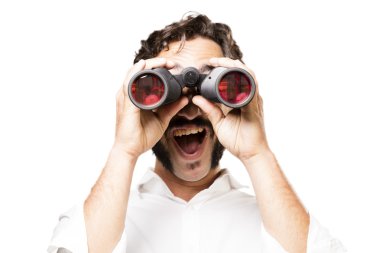 dürbün ile genç serin adam