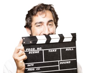 bir tokmağı ile genç serin adam