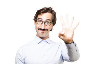 genç adam dördüncü işareti