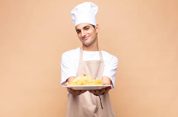 Padeiro Homem Cozinheiro Chef — Fotografia de Stock