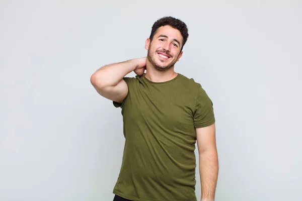Young Man Laughing Cheerfully Confidently Casual Happy Friendly Smile — Stock Photo, Image