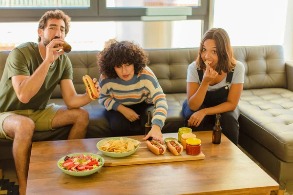 stock image Group of friends have fun together