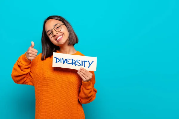 Young Latin Woman Diversity Concept — Stock Photo, Image