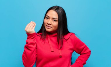 Latin kadın kapiş ya da para hareketi yapıyor, sana borçlarını ödemeni söylüyor.!