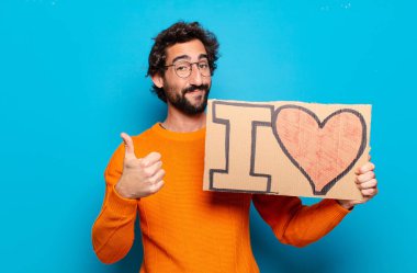 Genç sakallı adam. Konsepti seviyorum.