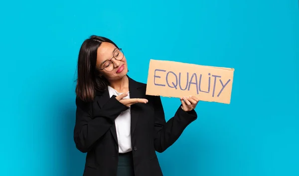 Young Pretty Businesswoman Equality Concept — Stock Photo, Image