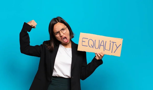 Young Pretty Businesswoman Equality Concept — Stock Photo, Image