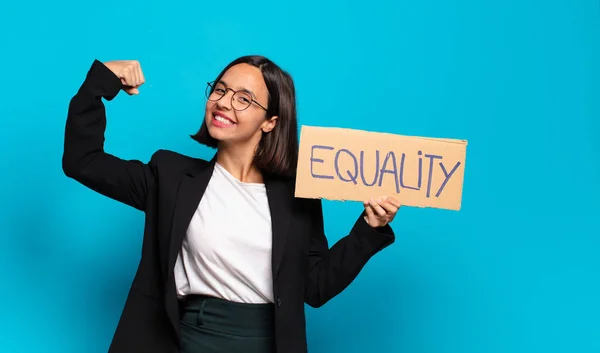 Young Pretty Businesswoman Equality Concept — Stock Photo, Image