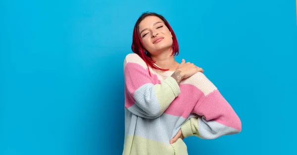 Sich Müde Gestresst Ängstlich Frustriert Und Deprimiert Fühlen Unter Rücken — Stockfoto