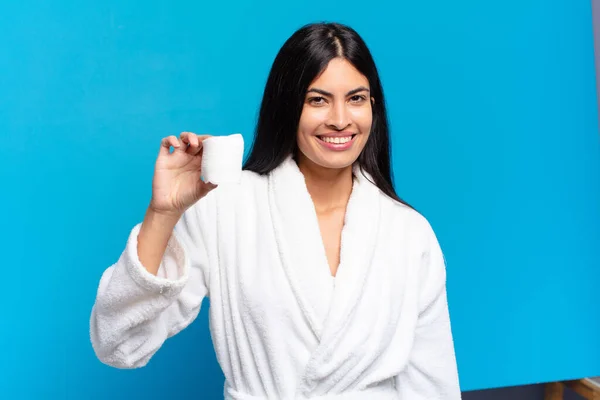 Young Pretty Hispanic Woman Making Beauty Concept — Stock Photo, Image