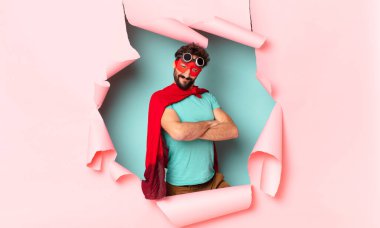 Çılgın süper kahraman adam.