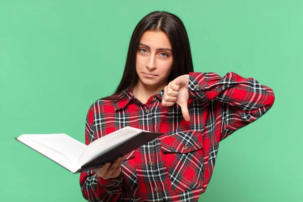 Ung Söt Tonåring Flicka Studentbegreppet — Stockfoto