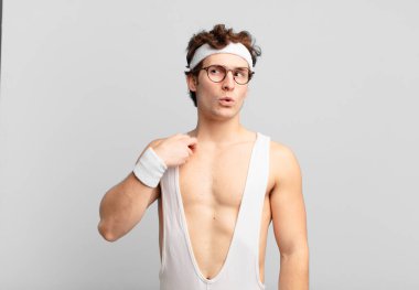 humorous sport man feeling stressed, anxious, tired and frustrated, pulling shirt neck, looking frustrated with problem