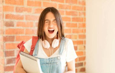 Saldırgan bir şekilde bağırmak, sinirli, sinirli, öfkeli ya da sinirli görünmek, haykırmak yok