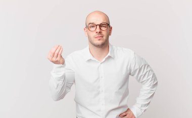 Kel adam kapiş ya da para yapıyor, sana borçlarını ödemeni söylüyor.!