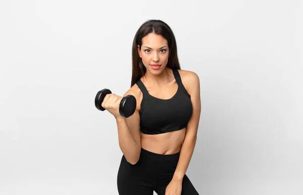 Ung Latinamerikansk Kvinna Fitness Koncept — Stockfoto
