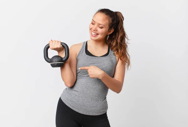 Concepto Fitness Mujer Bonita Joven — Foto de Stock