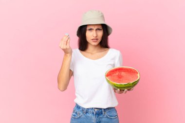 Capice ya da para hareketi yaparak, sana ödemeni söylüyor.