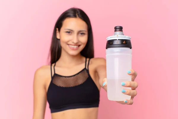 Pretty Fitness Woman Water Bottle — Φωτογραφία Αρχείου