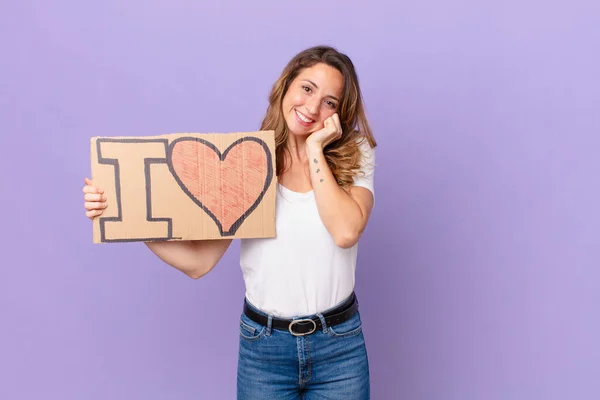 Jonge Mooie Vrouw Love Concept — Stockfoto