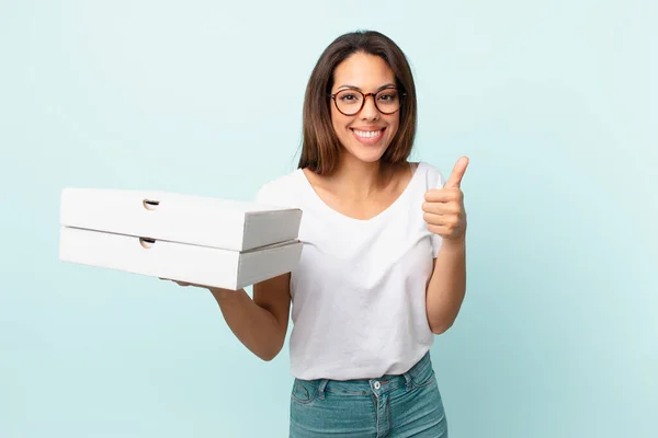 Young Hispanic Woman Take Away Fast Food Concept — Stock Photo, Image