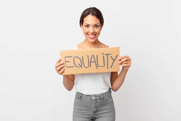 Young Hispanic Woman Gender Equality Concept — Stock Photo, Image