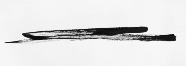 黒水彩水墨画抽象的形状背景 — ストック写真