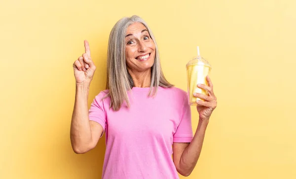 Sensação Como Gênio Feliz Animado Depois Perceber Uma Ideia Alegremente — Fotografia de Stock