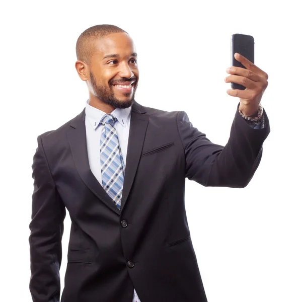 Man taking a picture with his phone — Stock Photo, Image
