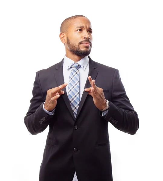 Young cool black man proud pose — Stock Photo, Image