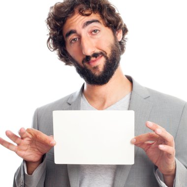 Bir afiş ile genç deli adam