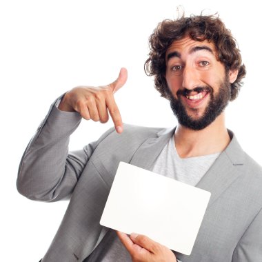 Bir afiş ile genç deli adam