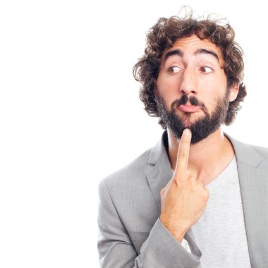 Şüphe genç deli adam