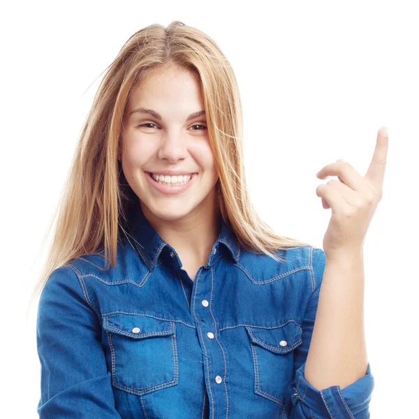 Young cool woman having an idea — Stock Photo, Image