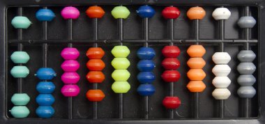 Renkli retro abacus