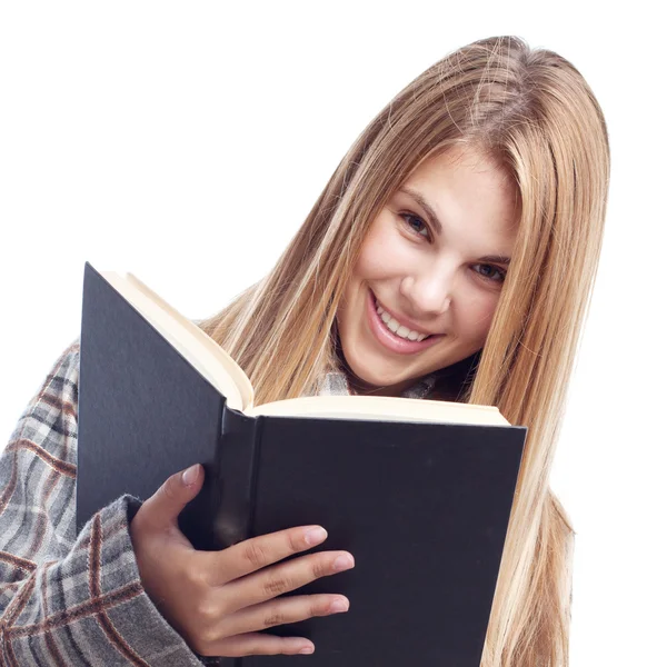 Joven cool mujer con un libro —  Fotos de Stock