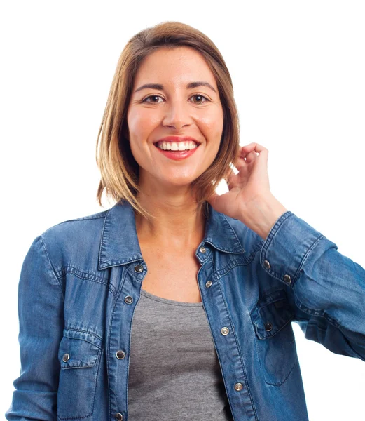 Young cool woman smiling — Stock Photo, Image