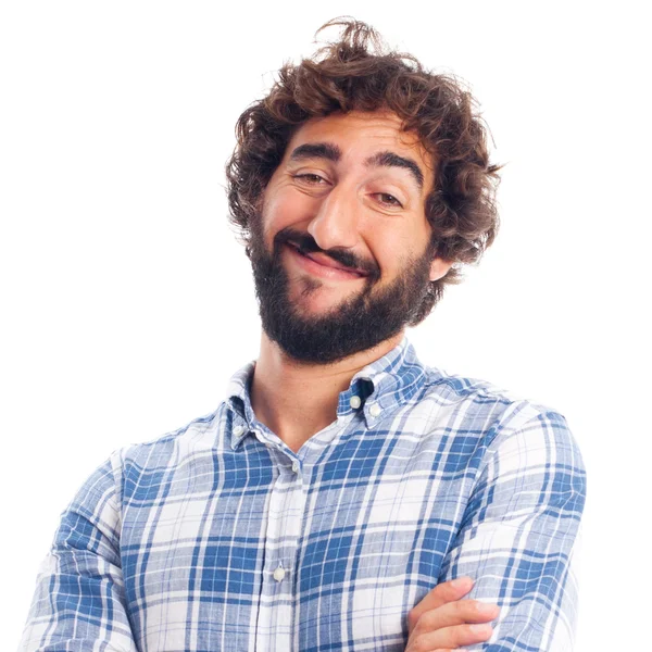 Young man pleased — Stock Photo, Image