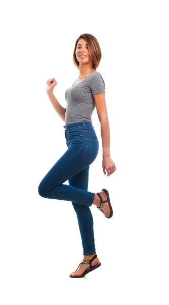 Young cool  dancing woman — Stock Photo, Image