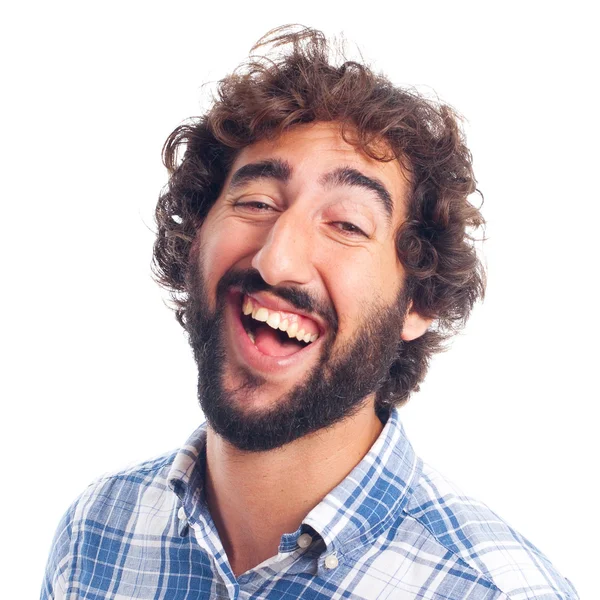 Young man laugh — Stock Photo, Image