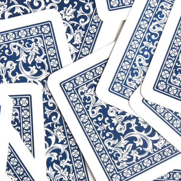 Jogar cartas de volta textura — Fotografia de Stock